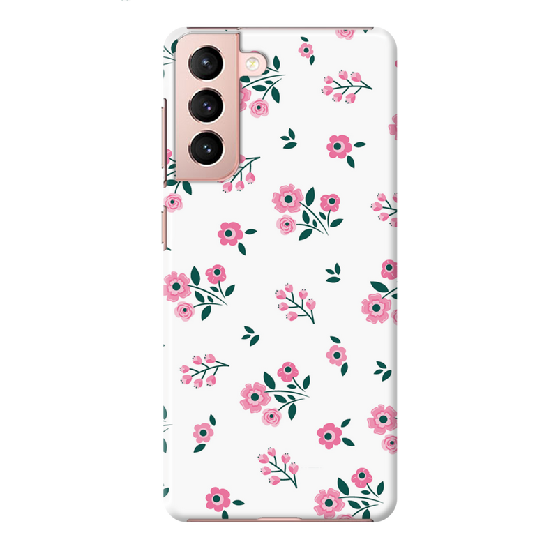 Pink florals Printed Slim Cases and Cover for Galaxy S21 Plus