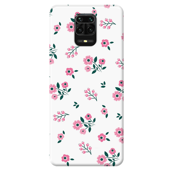 Pink florals Printed Slim Cases and Cover for Redmi Note 9 Pro Max