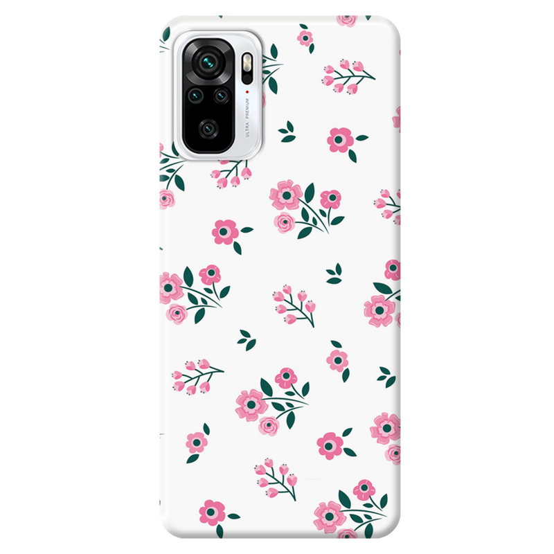 Pink florals Printed Slim Cases and Cover for Redmi Note 10
