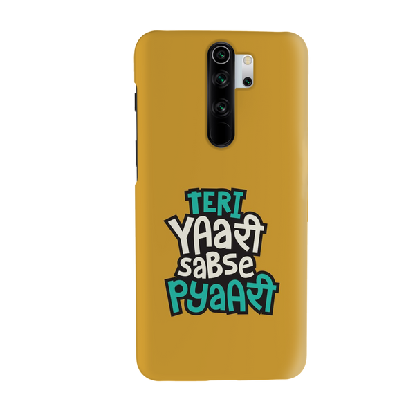 Teri Yari sabse pyari Printed Slim Cases and Cover for Redmi Note 8 Pro