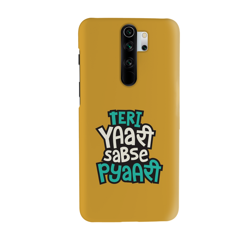 Teri Yari sabse pyari Printed Slim Cases and Cover for Redmi Note 8 Pro