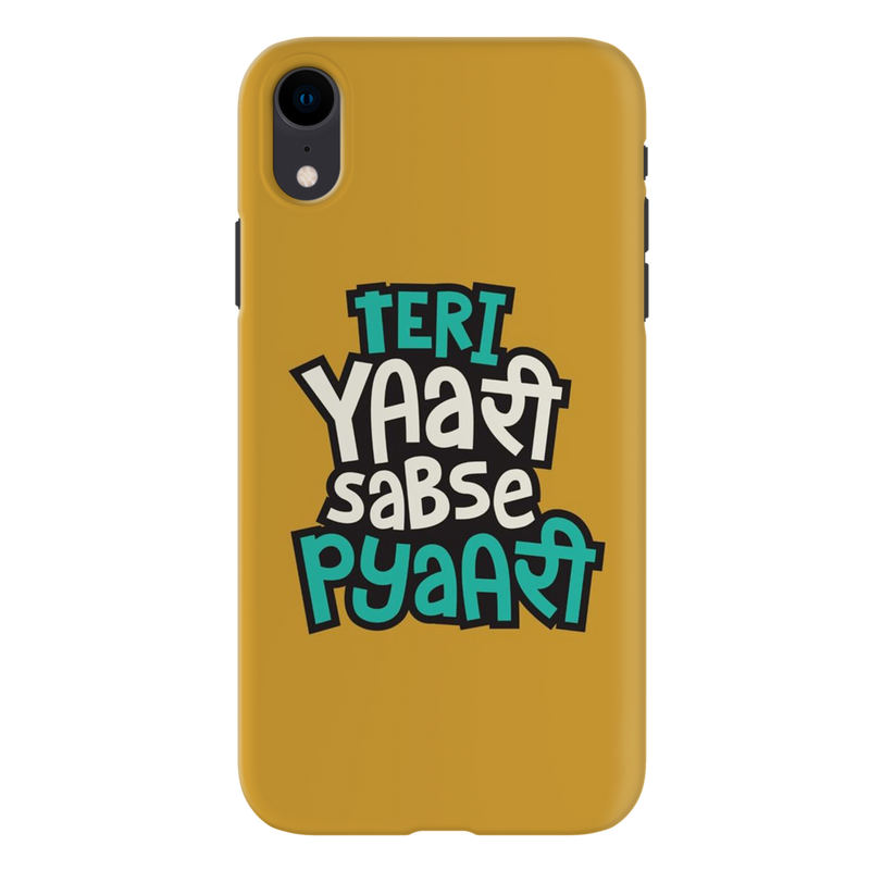 Teri Yari sabse pyari Printed Slim Cases and Cover for iPhone XR