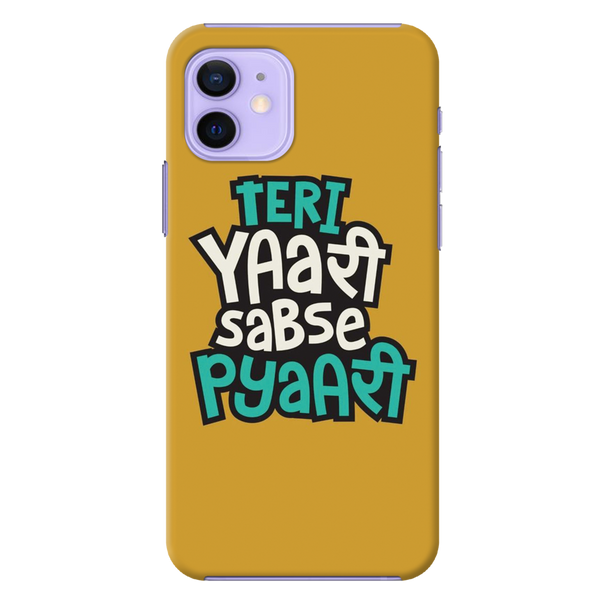 Teri Yari sabse pyari Printed Slim Cases and Cover for iPhone 12 Mini