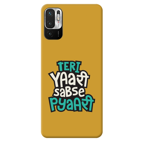 Teri Yari sabse pyari Printed Slim Cases and Cover for Redmi Note 10T