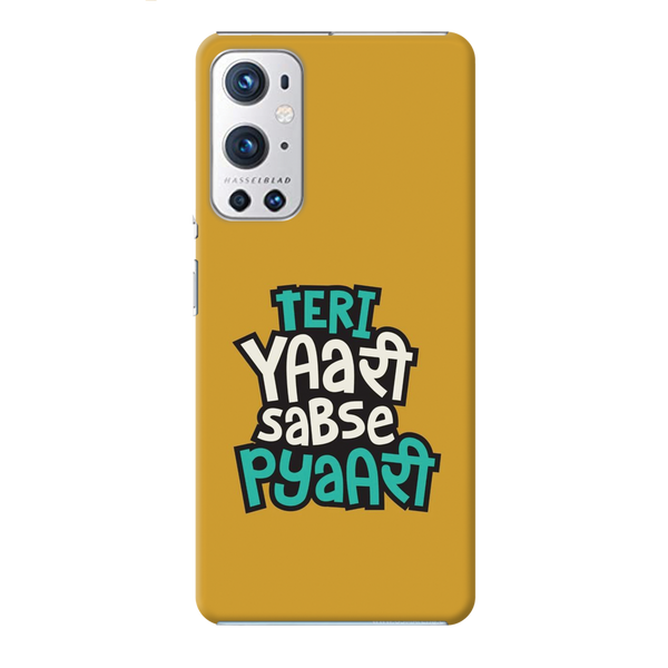 Teri Yari sabse pyari Printed Slim Cases and Cover for OnePlus 9R