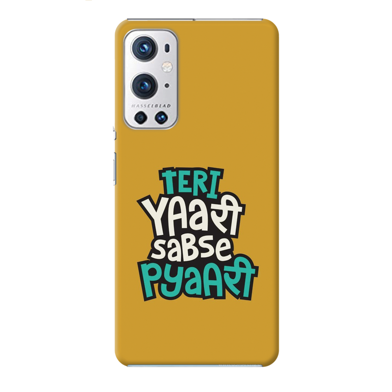Teri Yari sabse pyari Printed Slim Cases and Cover for OnePlus 9R