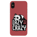 Lazy but crazy Printed Slim Cases and Cover for iPhone X