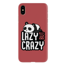 Lazy but crazy Printed Slim Cases and Cover for iPhone XS Max