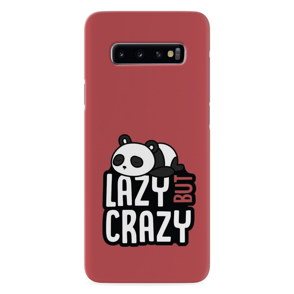 Lazy but crazy Printed Slim Cases and Cover for Galaxy S10 Plus