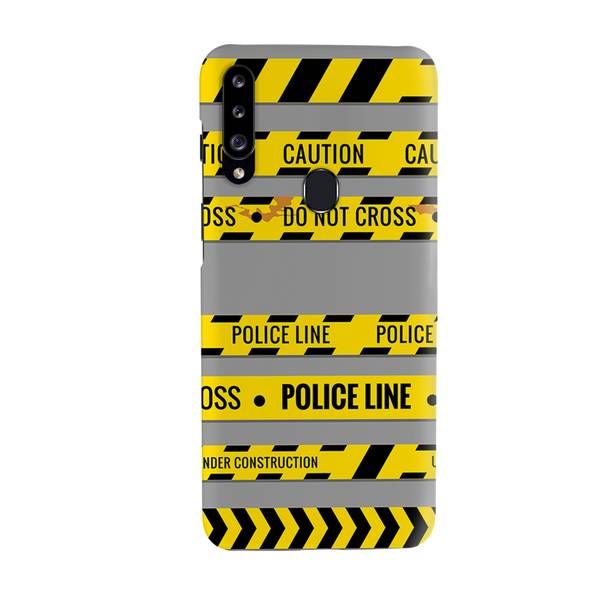 Police line Printed Slim Cases and Cover for Galaxy A20S