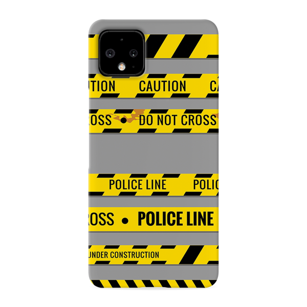 Police line Printed Slim Cases and Cover for Pixel 4