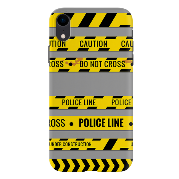 Police line Printed Slim Cases and Cover for iPhone XR