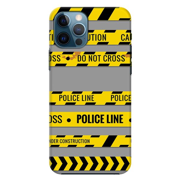 Police line Printed Slim Cases and Cover for iPhone 12 Pro Max