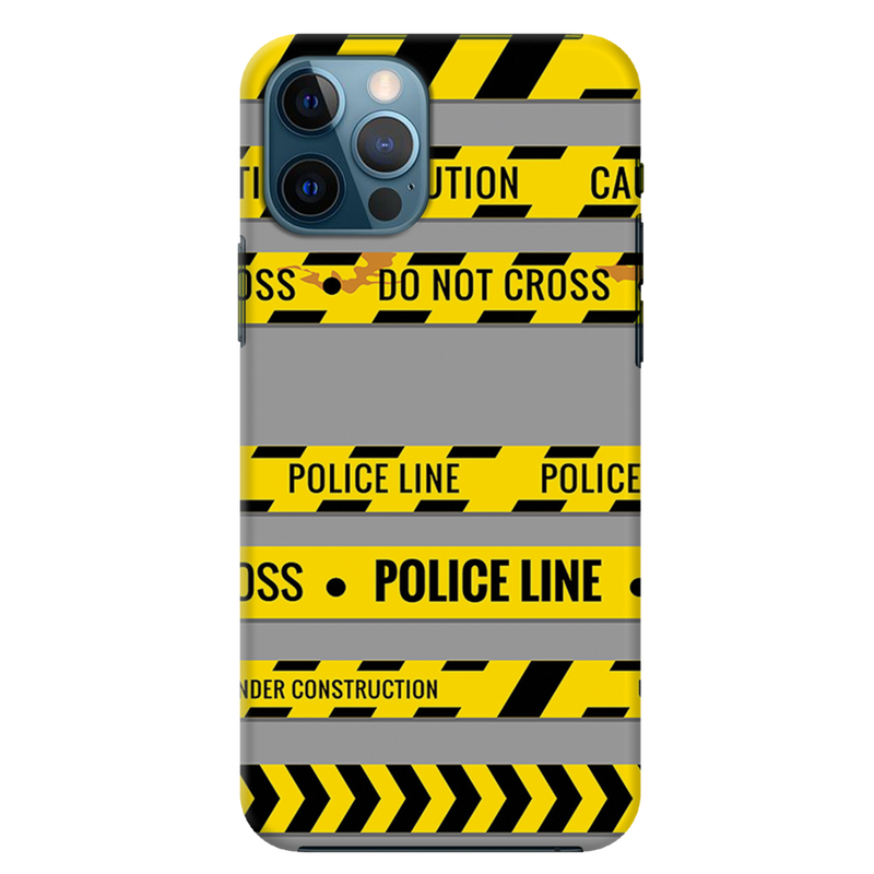Police line Printed Slim Cases and Cover for iPhone 12 Pro Max