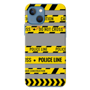 Police line Printed Slim Cases and Cover for iPhone 13 Mini