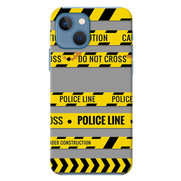 Police line Printed Slim Cases and Cover for iPhone 13 Mini