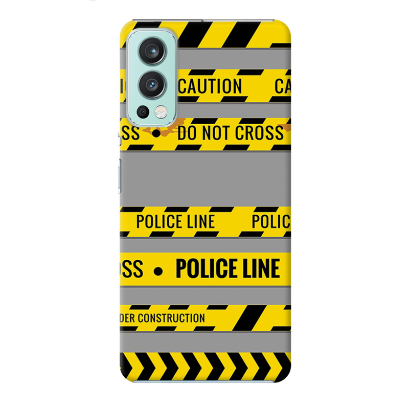 Police line Printed Slim Cases and Cover for OnePlus Nord 2