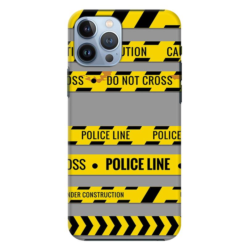 Police line Printed Slim Cases and Cover for iPhone 13 Pro Max