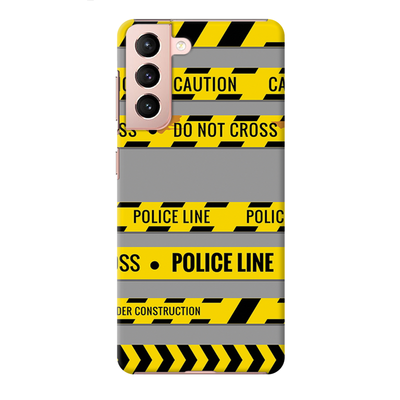 Police line Printed Slim Cases and Cover for Galaxy S21 Plus