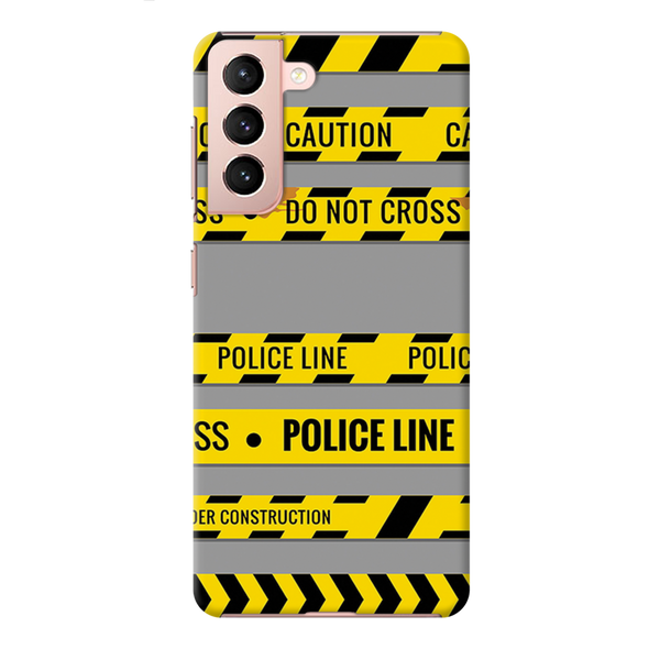 Police line Printed Slim Cases and Cover for Galaxy S21