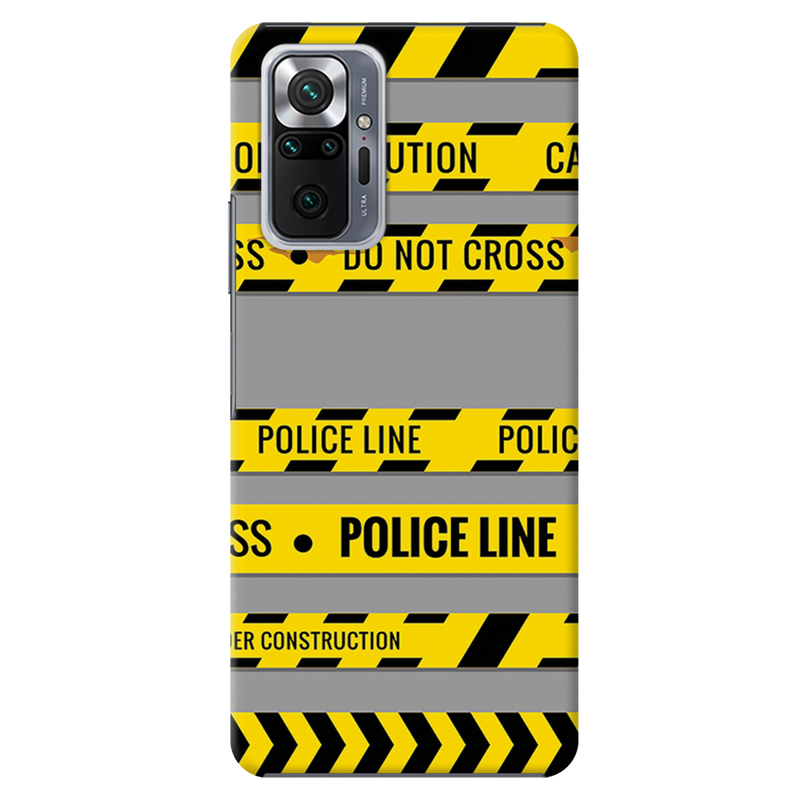 Police line Printed Slim Cases and Cover for Redmi Note 10 Pro Max