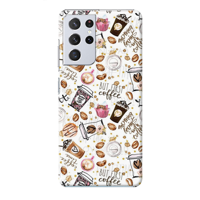 Coffee first Printed Slim Cases and Cover for Galaxy S21 Ultra