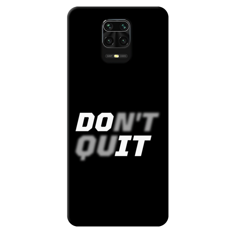 Don't quit Printed Slim Cases and Cover for Redmi Note 9 Pro Max