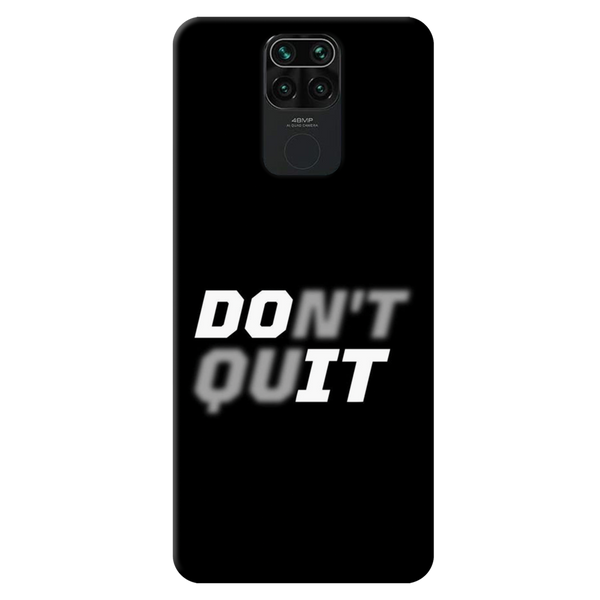 Don't quit Printed Slim Cases and Cover for Redmi Note 9