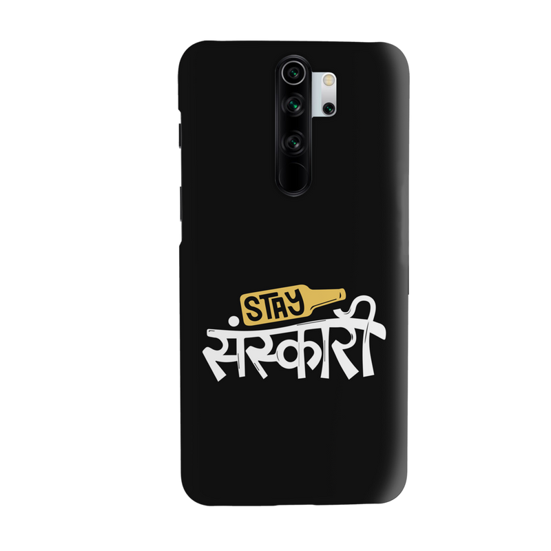 Stay Sanskari Printed Slim Cases and Cover for Redmi Note 8 Pro