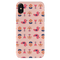 Duck and florals Printed Slim Cases and Cover for iPhone X