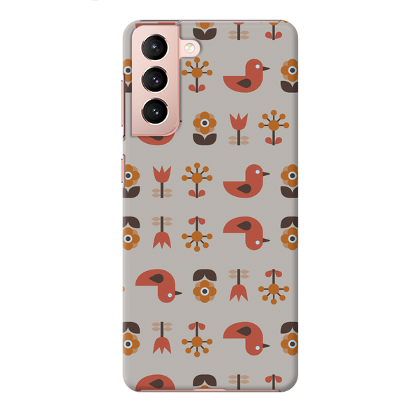 Duck and florals Printed Slim Cases and Cover for Galaxy S21