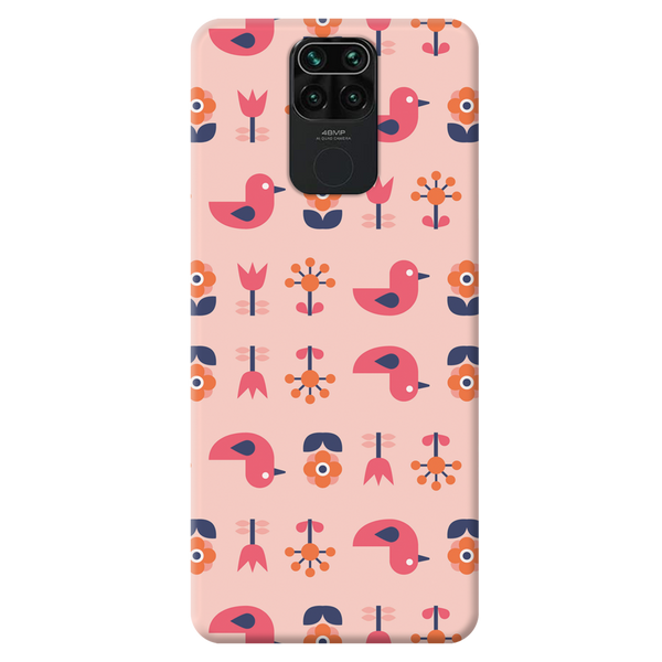 Duck and florals Printed Slim Cases and Cover for Redmi Note 9