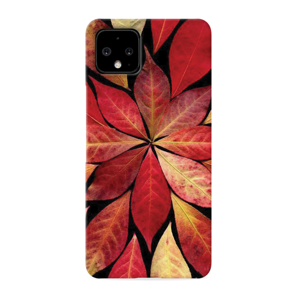 Red Leaf Printed Slim Cases and Cover for Pixel 4