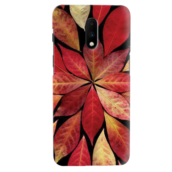 Red Leaf Printed Slim Cases and Cover for OnePlus 7