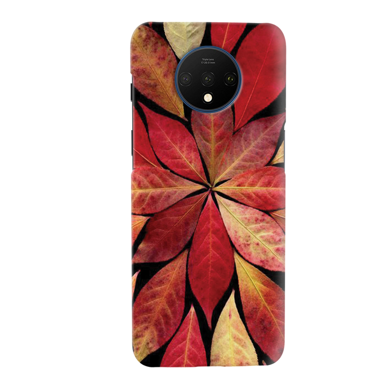 Red Leaf Printed Slim Cases and Cover for OnePlus 7T