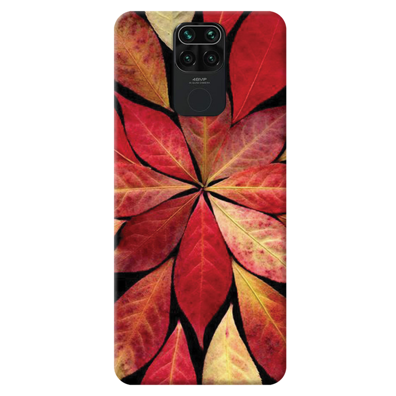 Red Leaf Printed Slim Cases and Cover for Redmi Note 9