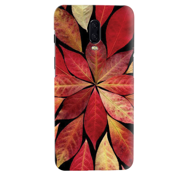 Red Leaf Printed Slim Cases and Cover for OnePlus 6T