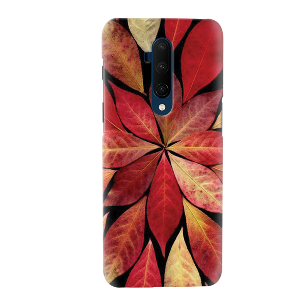 Red Leaf Printed Slim Cases and Cover for OnePlus 7T Pro