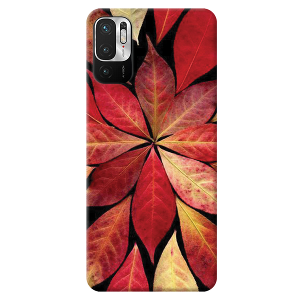 Red Leaf Printed Slim Cases and Cover for Redmi Note 10T