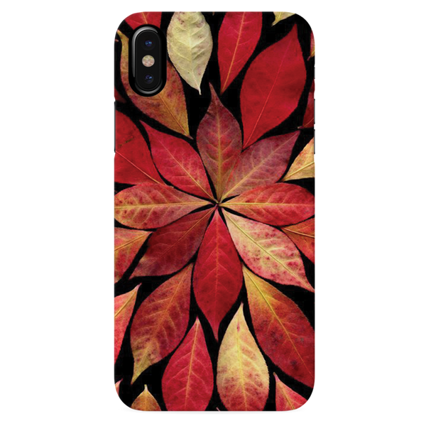 Red Leaf Printed Slim Cases and Cover for iPhone XS