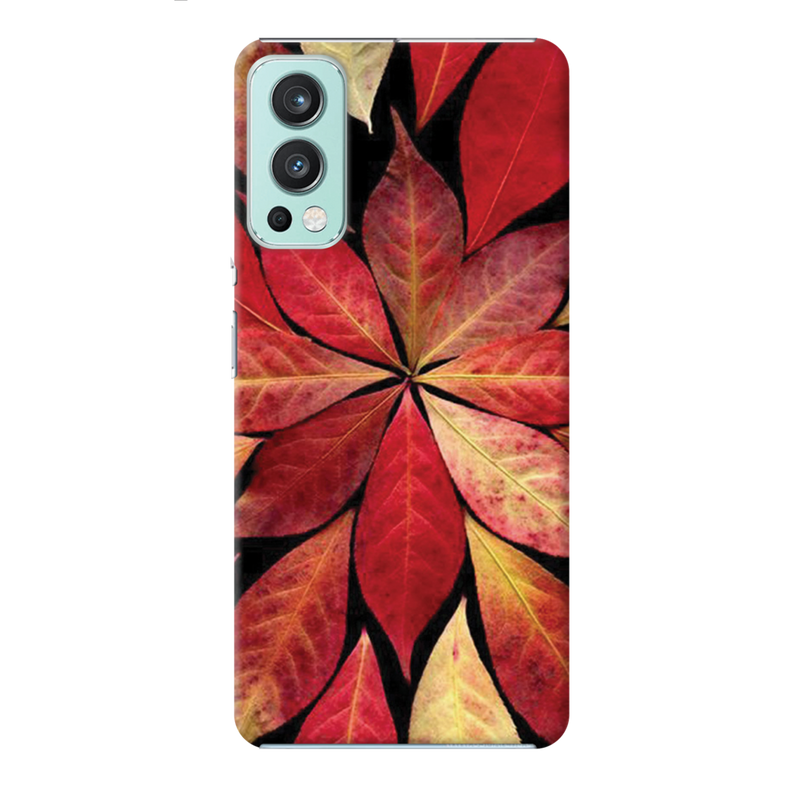 Red Leaf Printed Slim Cases and Cover for OnePlus Nord 2