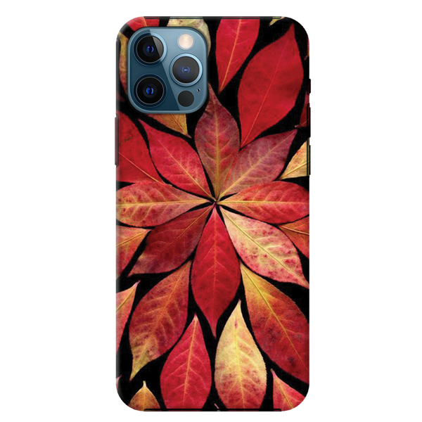 Red Leaf Printed Slim Cases and Cover for iPhone 12 Pro Max