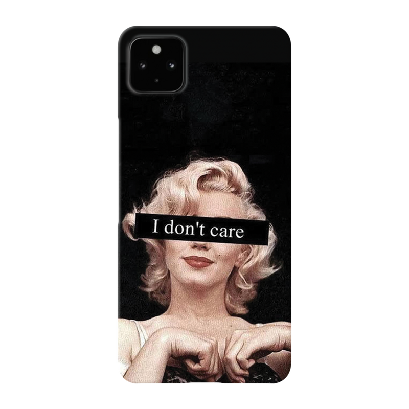 I Don't care Printed Slim Cases and Cover for Pixel 4A