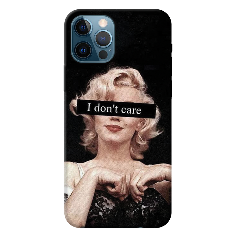I Don't care Printed Slim Cases and Cover for iPhone 12 Pro