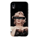I Don't care Printed Slim Cases and Cover for iPhone XR