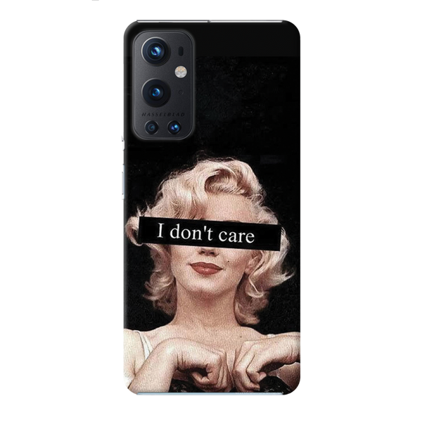 I Don't care Printed Slim Cases and Cover for OnePlus 9 Pro