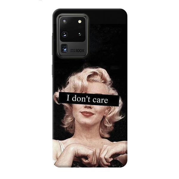 I Don't care Printed Slim Cases and Cover for Galaxy S20 Ultra
