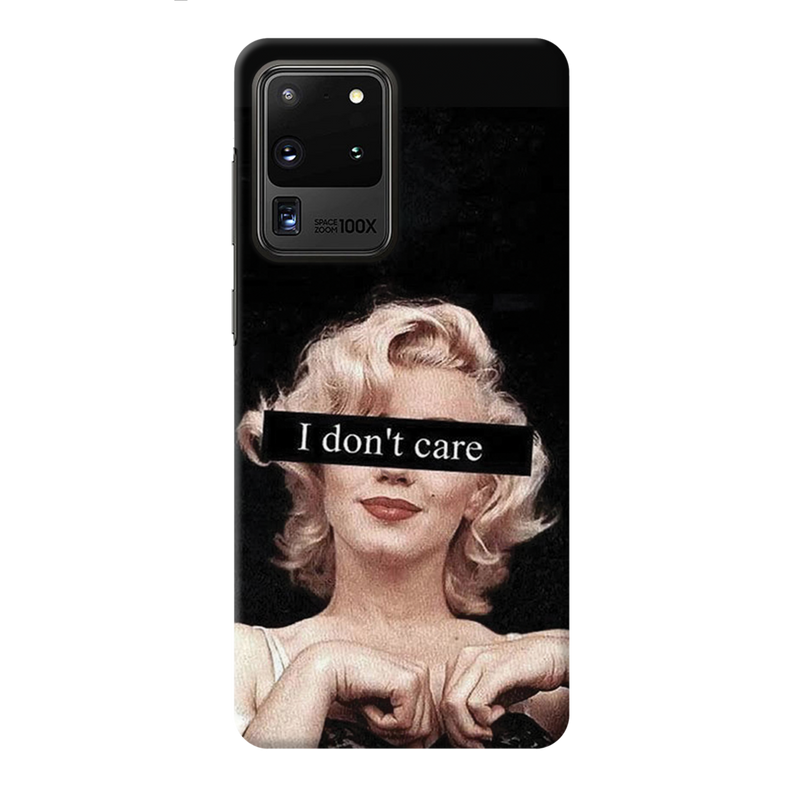 I Don't care Printed Slim Cases and Cover for Galaxy S20 Ultra