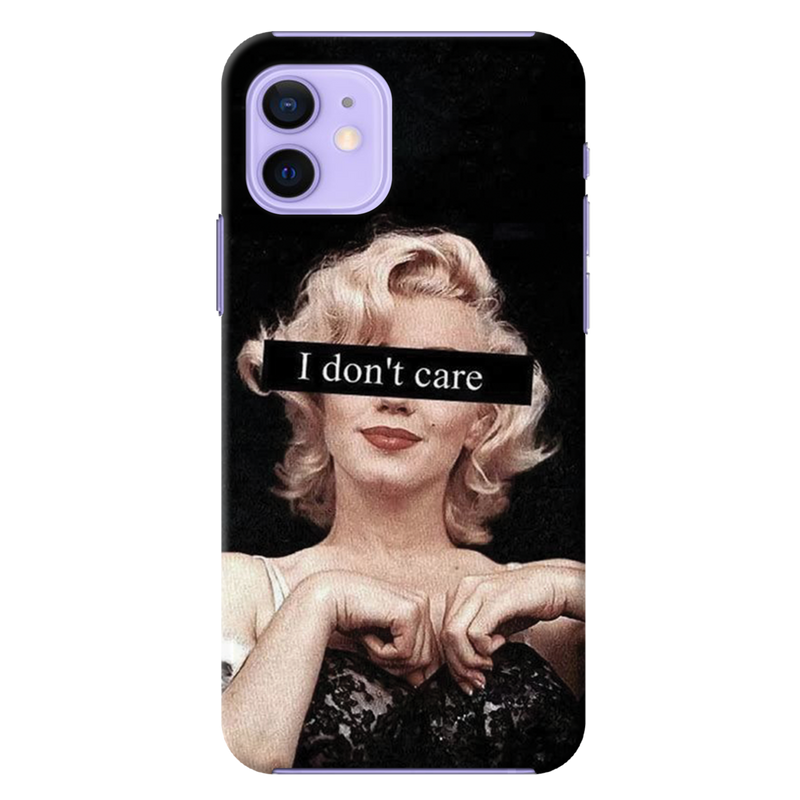 I Don't care Printed Slim Cases and Cover for iPhone 12