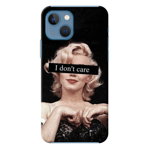 I Don't care Printed Slim Cases and Cover for iPhone 13 Mini